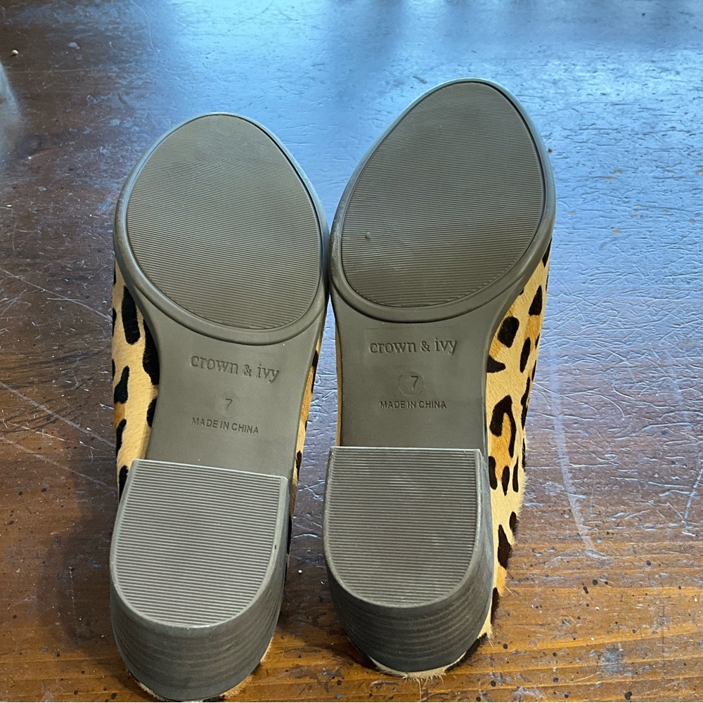Crown And Ivy Size 7 Leopard Print Slides - image 7